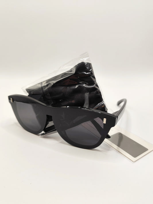 Occhiali da Sole Uomo Donna Polarizzanti 100% Look Free Time Colore Nero